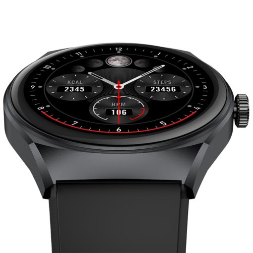 Trainerhalo Smartwatch med rund urtavla Svart - Image 9