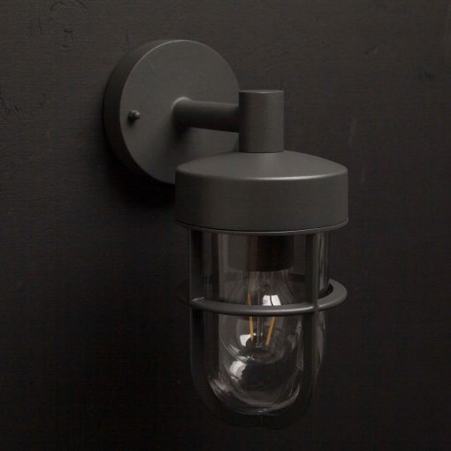 Jimmy Väggarmatur E27-sockel IP44 Antracit - Image 13