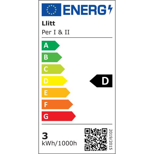 Per II Väggarmatur LED IP54 3000K 6W 430lm Vit - Image 4