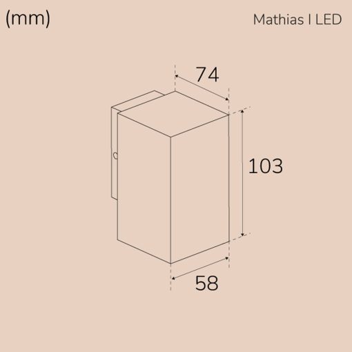 Mathias I Väggarmatur LED IP65 3000K 3W 290lm Vit - Image 13