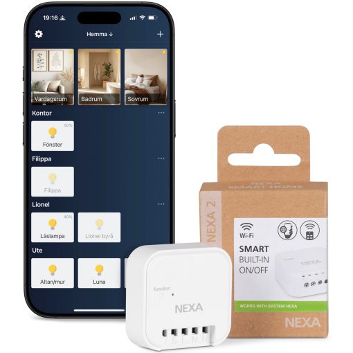 WBR-01 Smart Inbyggnadsmottagare På/Av 1800W System Nexa 2 WiFi/433 - Image 9