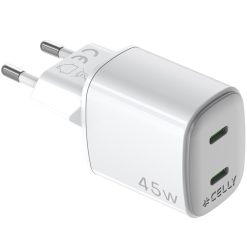 USB-laddare GaN 2 x USB-C PD 45W