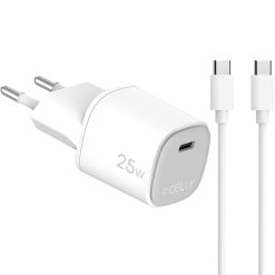 USB-laddare GaN 1 x USB-C PD 25W + USB-C-kabel