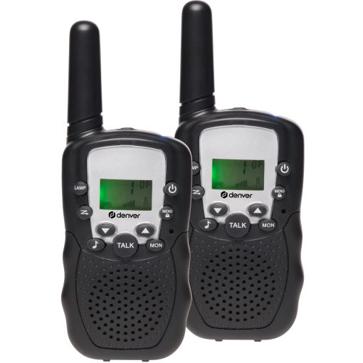 Walkie Talkie Två handenheter Åtta kanaler WTA-449 Svart