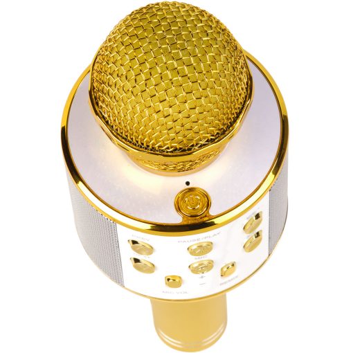 Karaoke-mikrofon Bluetooth Inbyggd högtalare KMS-20GO Guld - Image 3