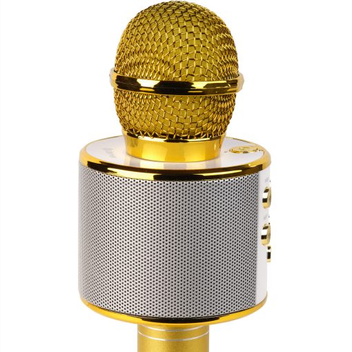 Karaoke-mikrofon Bluetooth Inbyggd högtalare KMS-20GO Guld - Image 13