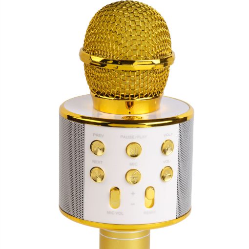 Karaoke-mikrofon Bluetooth Inbyggd högtalare KMS-20GO Guld - Image 11