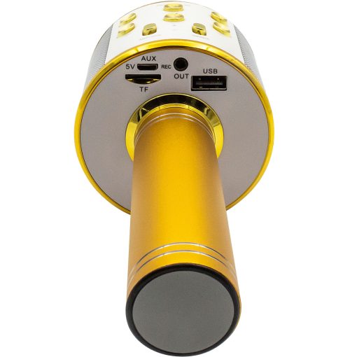 Karaoke-mikrofon Bluetooth Inbyggd högtalare KMS-20GO Guld - Image 6