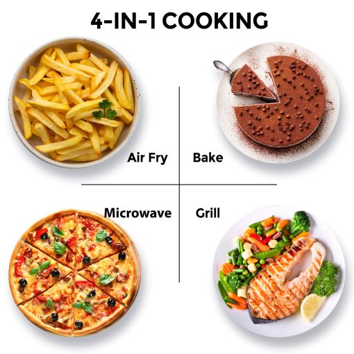 Mikrovågsugn 26L, 3 i 1 Grill/Airfryer 900/1000/2100W - Image 17