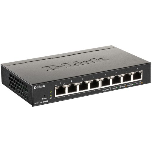 DGS-1100-08PV2 8-Port PoE Administrerbar Gigabitswitch - Image 5