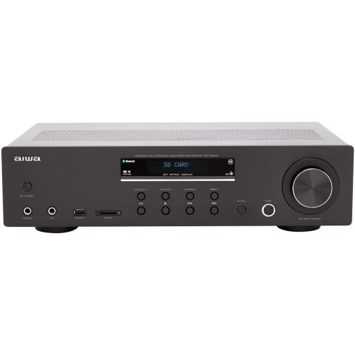Förstärkare med Bluetooth 2 x 60 Watt RMS Svart