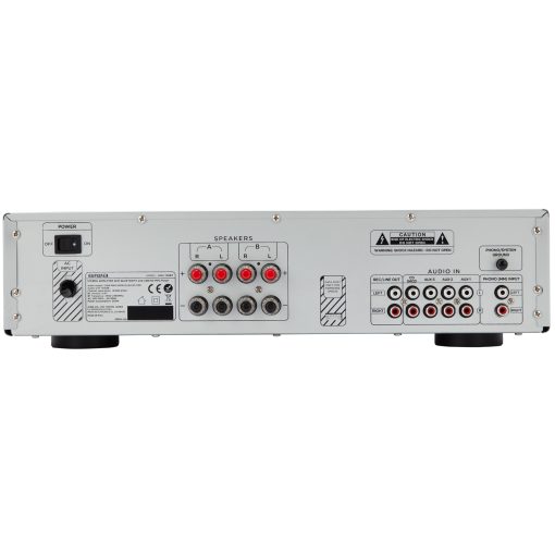 Förstärkare med Bluetooth 2 x 60 Watt RMS Silver - Image 9