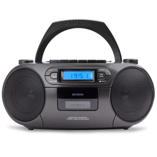 Kassettradio CD/FM-radio/Kassettband/USB/BT Svart
