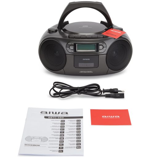 Kassettradio CD/FM-radio/Kassettband/USB/BT Svart - Image 5