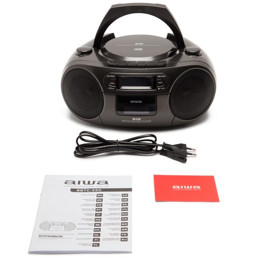 Radio med CD-spelare, Kassettband och Bluetooth Svart - Image 14