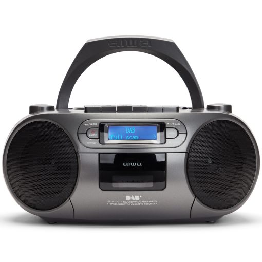 Radio med CD-spelare, Kassettband och Bluetooth Mörkgrå