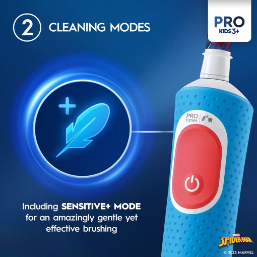 Eltandborste Vitality Pro Kids Spiderman + Extra Refill - Image 13