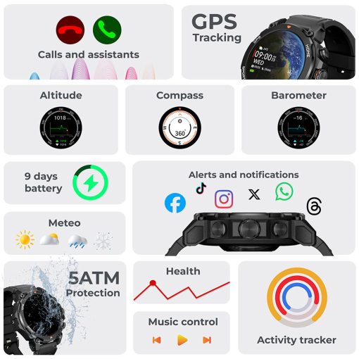 Smartklocka Explorer GPS - Svart - Image 11