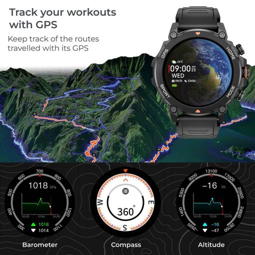Smartklocka Explorer GPS - Svart - Image 21