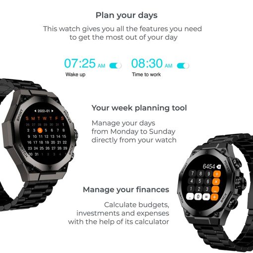 Smartklocka Titanium - Svart - Image 9