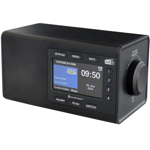 Bordsradio Färg-display Förvalsknappar DAB900SW Svart