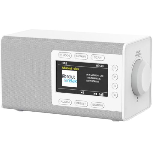 Bordsradio Färg-display Förvalsknappar DAB900WE Vit