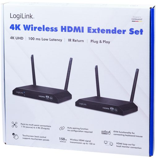 Trådlös HDMI-överföring KVM 1till4 4K@60Hz - Image 12
