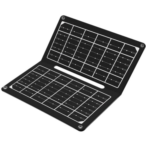 Vikbar solcellspanel med USB-laddare 1 x USB-A 7W - Image 3