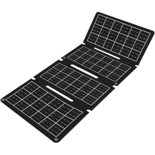 Vikbar solcellspanel med USB-laddare 1x USB-C, 1 x USB-A 15W - Image 5