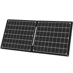 Vikbar solcellspanel med USB-laddare 1x USB-C, 1 x USB-A 30W