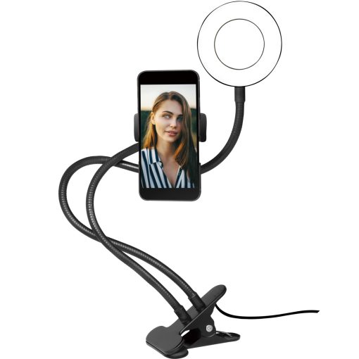 Ring light för smartphone Ø8,5 cm med klämma - Image 11