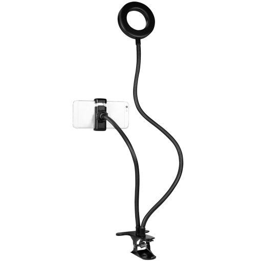 Ring light för smartphone Ø8,5 cm med klämma - Image 7