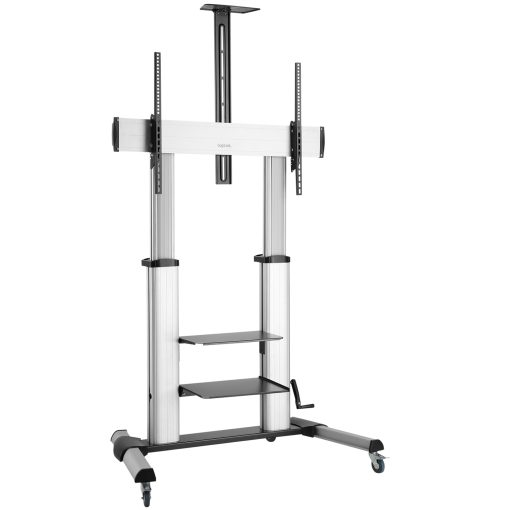 Golvstativ med hjul TV 60-100" max 100kg Alu