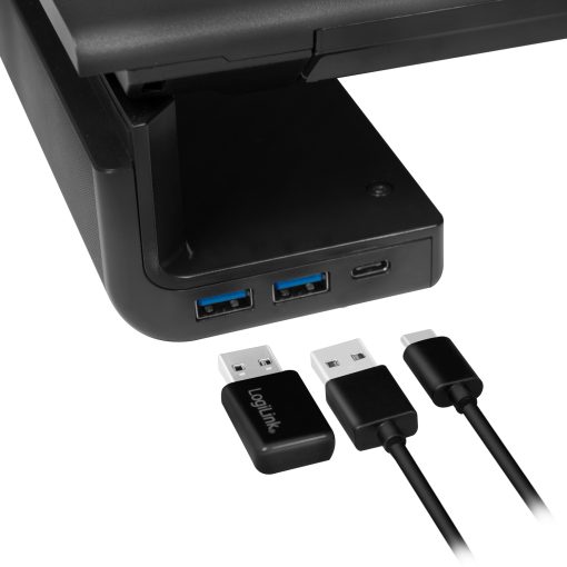 Monitorställ 63 cm med USB-hub 3-port - Image 3