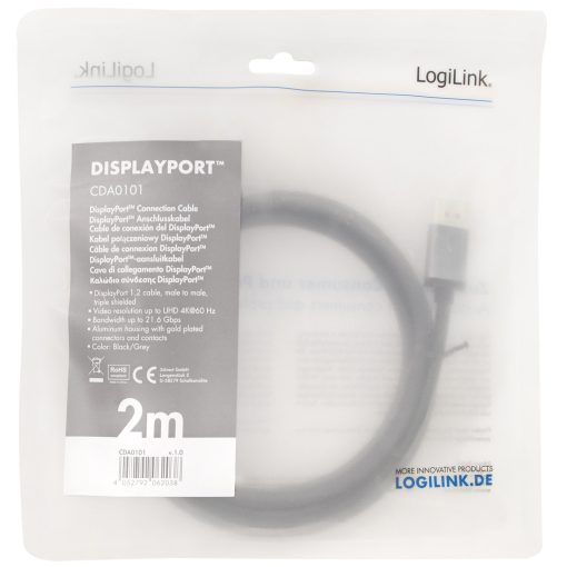 DisplayPort-kabel 4K/60Hz Aluminium 2m - Image 10