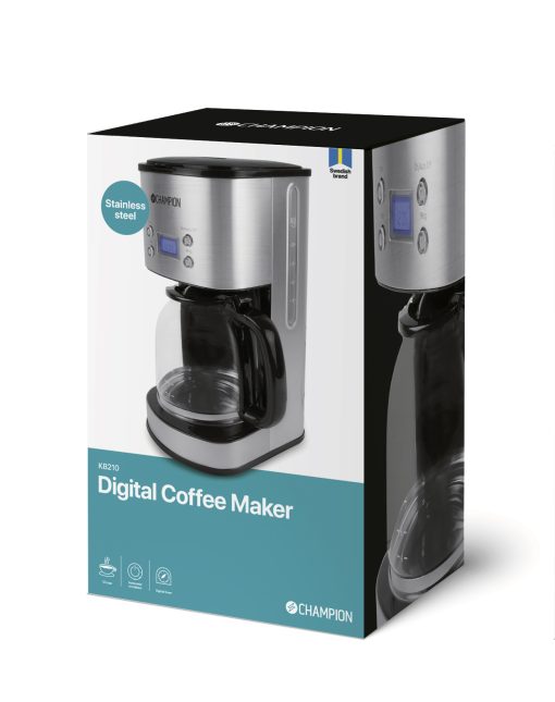 Kaffebryggare Digital 12-koppar/1,5L KB210 Rostfri - Image 9