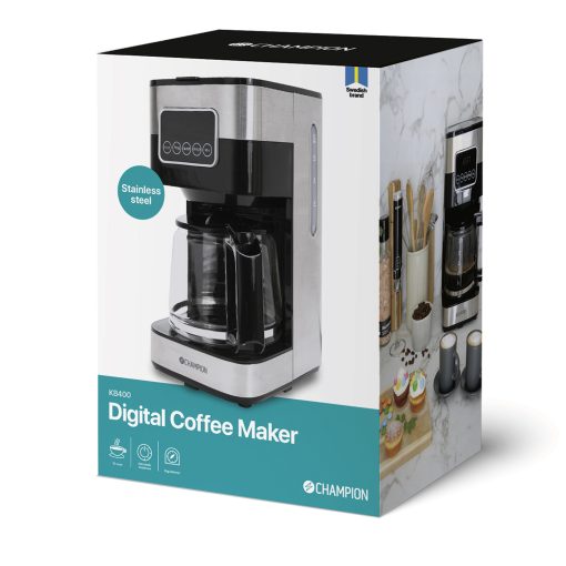 Kaffebryggare Digital 12-koppar/1,5L KB400 Rostfri - Image 17