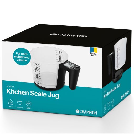 Köksvåg Måttbägare 3kg 1200ml KV310 Svart - Image 8