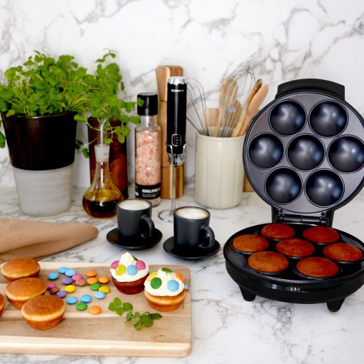 Muffin Maker Ceramic 7 Muffins 700W MM400 Svart - Image 12
