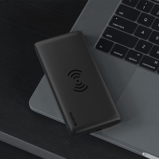PowerBank 10.000 mAh 12W + Wireless Charging Svart - Image 5