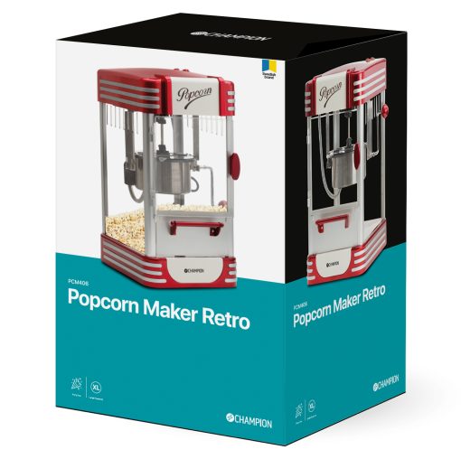 Popcornmaskin Retro XL PCM406 Röd Metallic - Image 4