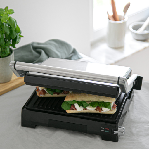 Paninigrill Pro 2in1 med Bordsgrill 2000W PG300 Rostfri - Image 6