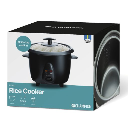 Riskokare Mini Ceramic 0,6L 300W RK400 Svart - Image 3