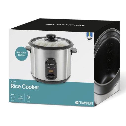 Riskokare Ceramic 1,5L 500W RK500 Rostfri - Image 12