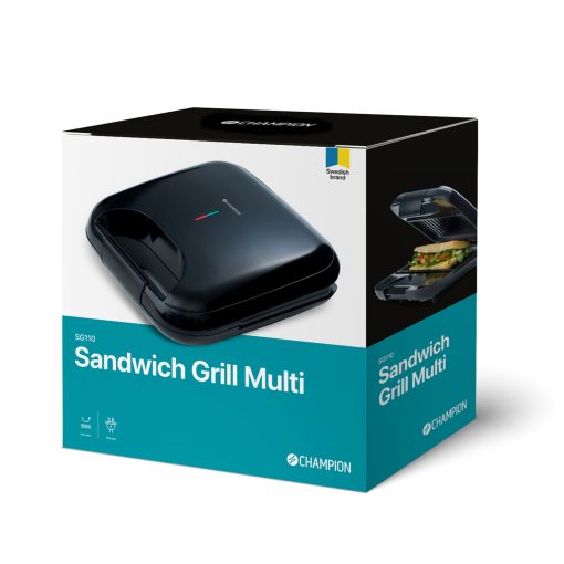 Smörgåsgrill Multi 22x12cm 750W SG110 Svart - Image 9