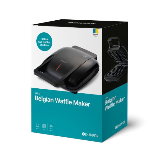 Belgiskt Våffeljärn Dubbelt 1000W VJ300 Svart - Image 16