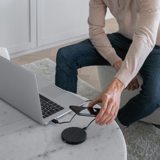 Trådlös Laddare 10W QI Metall/Tyg - Image 9