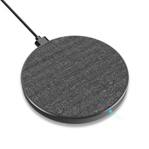 Trådlös Laddare 10W QI Metall/Tyg