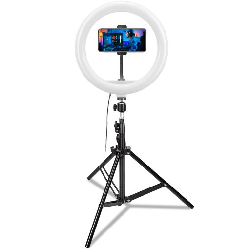 CLICKRINGUSB 12" Ringlampa med 1,6m Tripod - Image 4