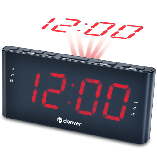 Klockradio Projektion Dubbla alarm CPR-710